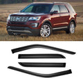 Window Rain Guards for 2011-2019 Ford Explorer - Tape-On Vent Visors