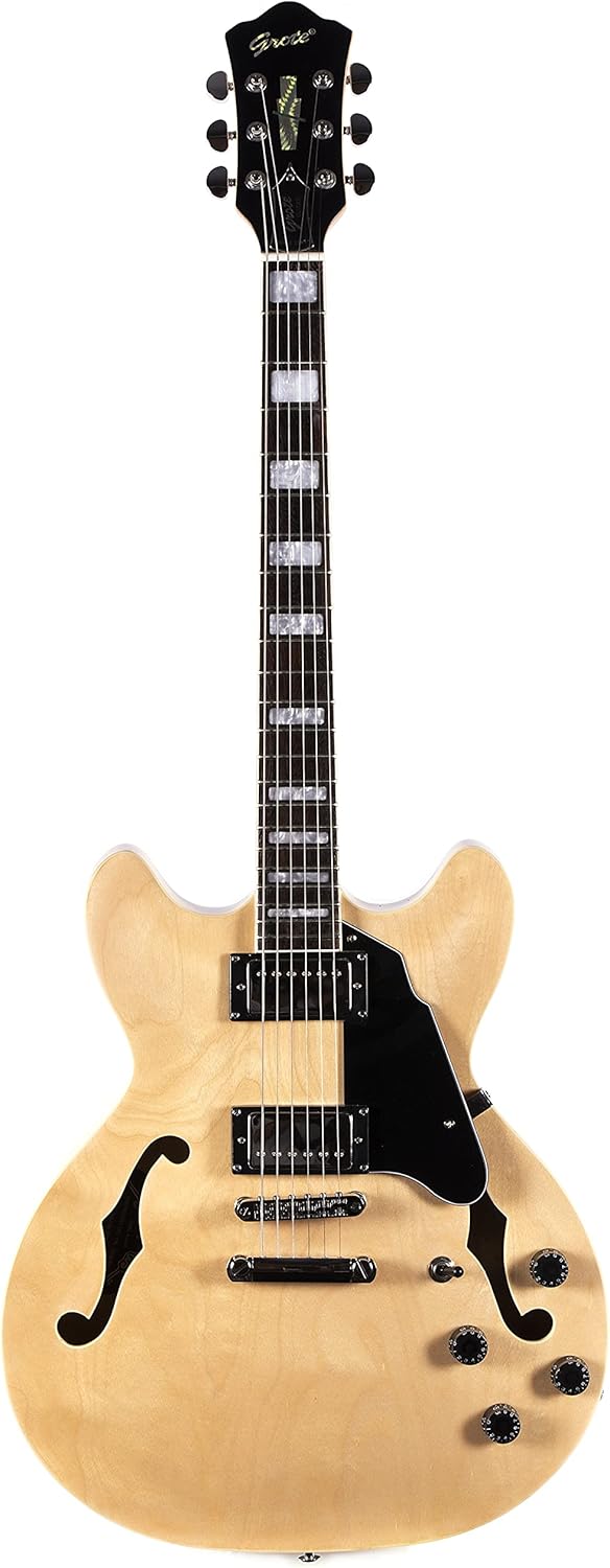 Grote Full Scale Electric Guitar with Semi-Hollow Body Design