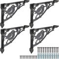 SELEWARE Heavy Duty Shelf Brackets 12 in - 300lb Capacity