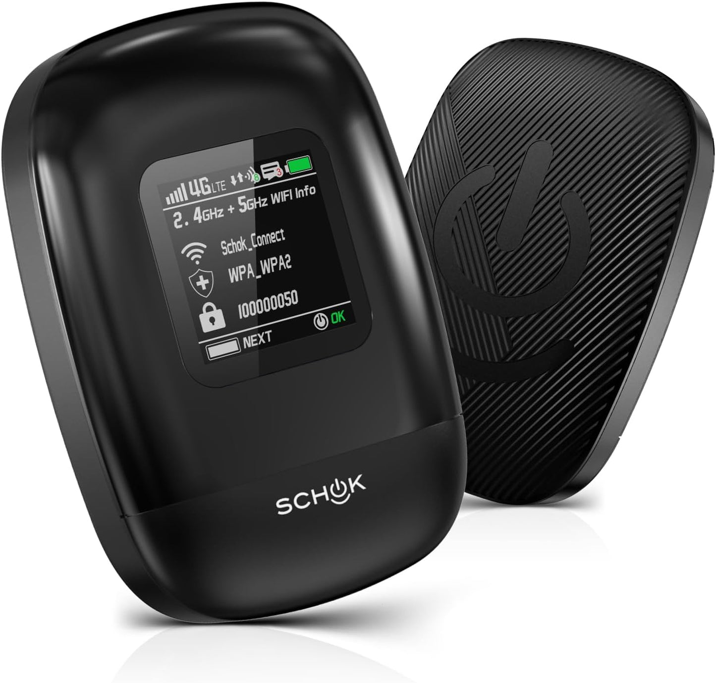 SCHOK 4G LTE Portable WiFi Hotspot for Fast Internet Access