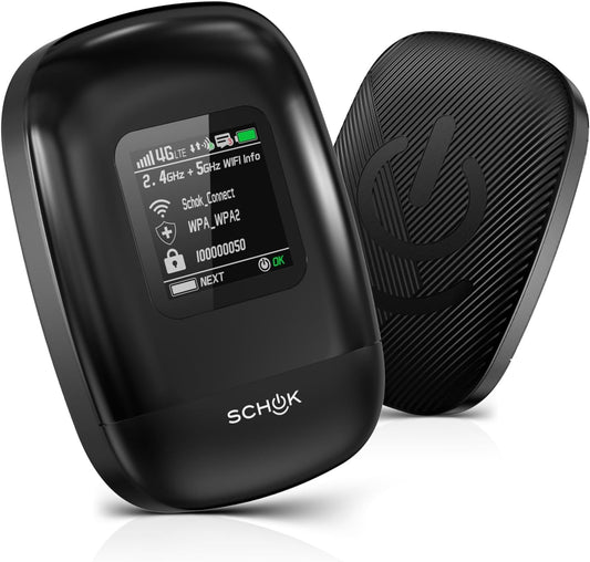 SCHOK 4G LTE Portable WiFi Hotspot for Fast Internet Access