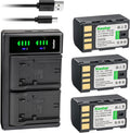 3-Pack 2500mAh Lithium-Ion Batteries with LTD2 USB Dual Charger - Swap