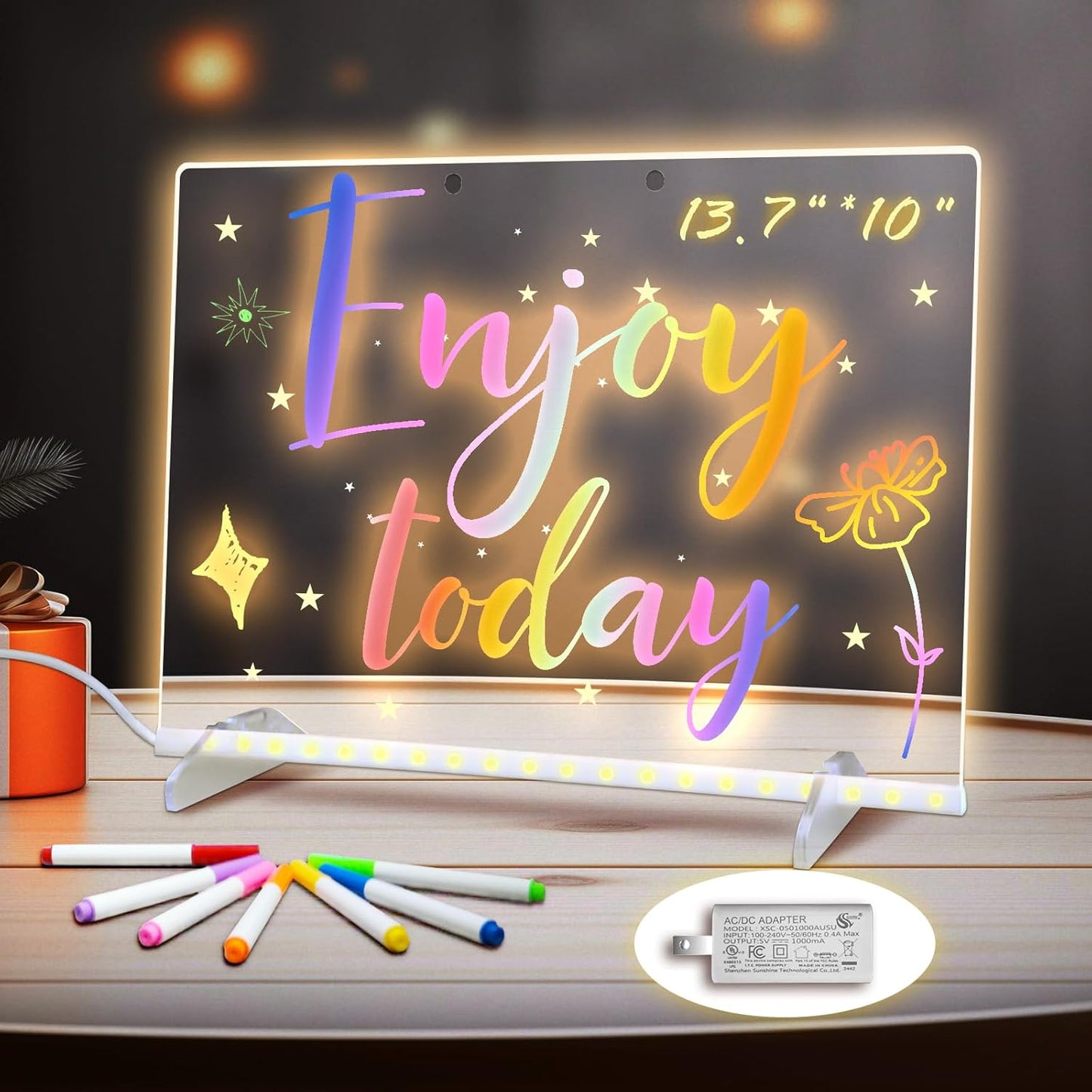 LED Note Board with Colors for Kids - 13.7in x 10in Fun