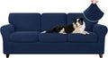 7 Piece Couch Covers for 3 Cushion Couch - Stretch Slipcover (Large)