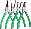 SK 4-Piece Snap Ring Pliers Set, 7-Inch Internal/External - Durable