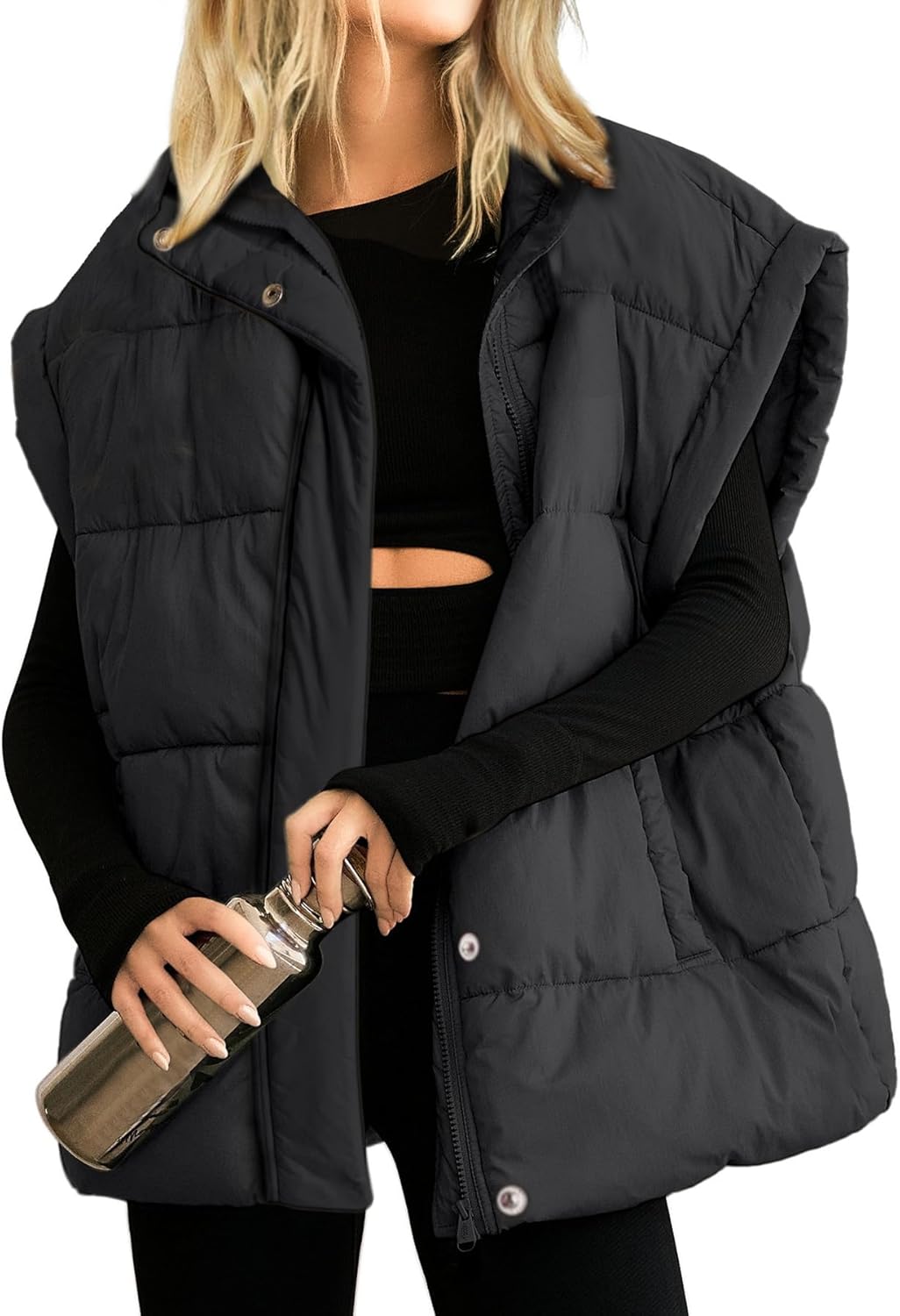 Ainangua Women's Puffer Vest for Stylish Winter Warmth