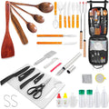 Camping Cooking Cookware Set - Upgraded Camp Kitchen Organizer