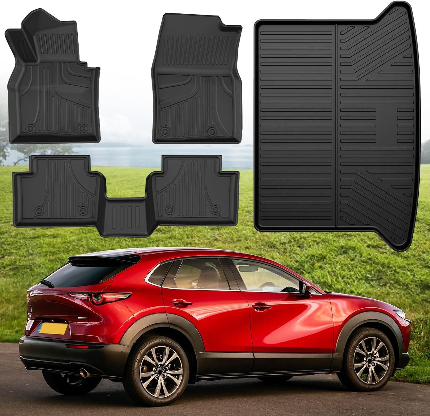 All Weather Floor Mats Set for Mazda CX-30 2020-2025