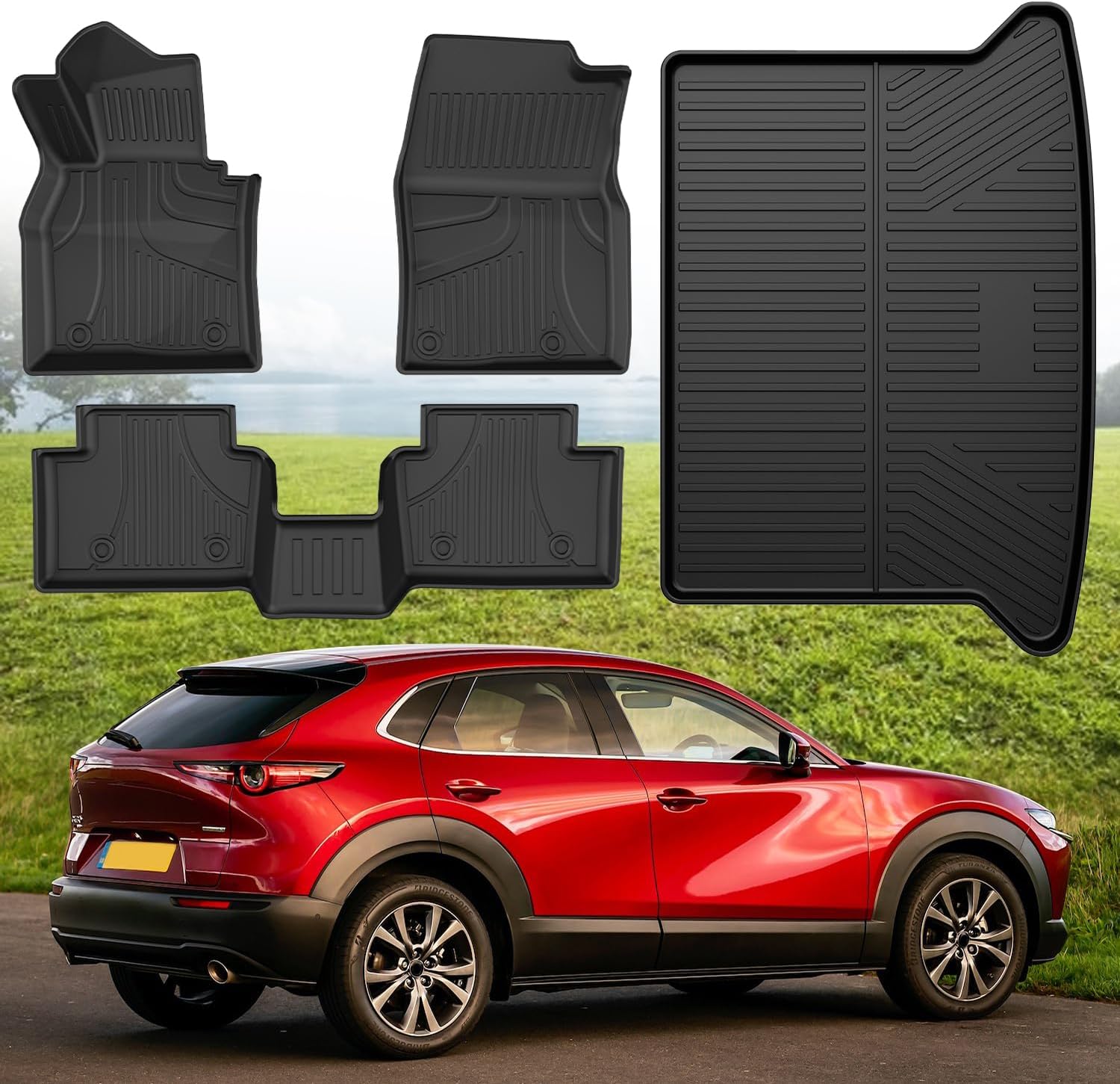 All Weather Floor Mats Set for Mazda CX-30 2020-2025