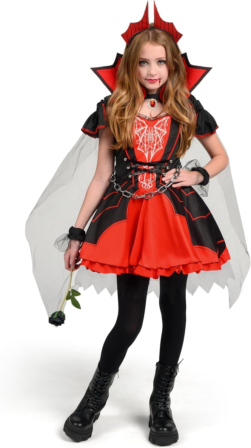 Spooktacular Creations Halloween Girls Vampire Costume for Fun