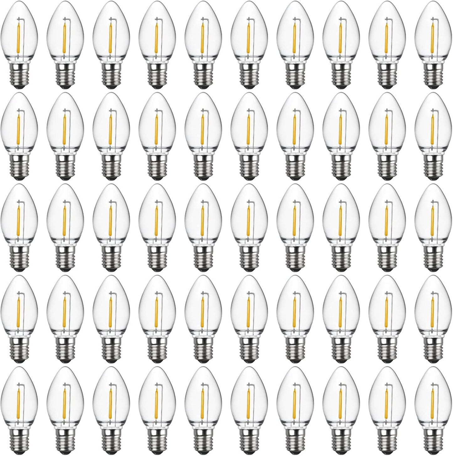 C7 LED Replacement Christmas Light Bulbs for Holiday Decor