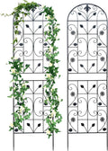 Trellis for Climbing Plants Outdoor (2 Pack 70.8x19.6 in) - Rustproof