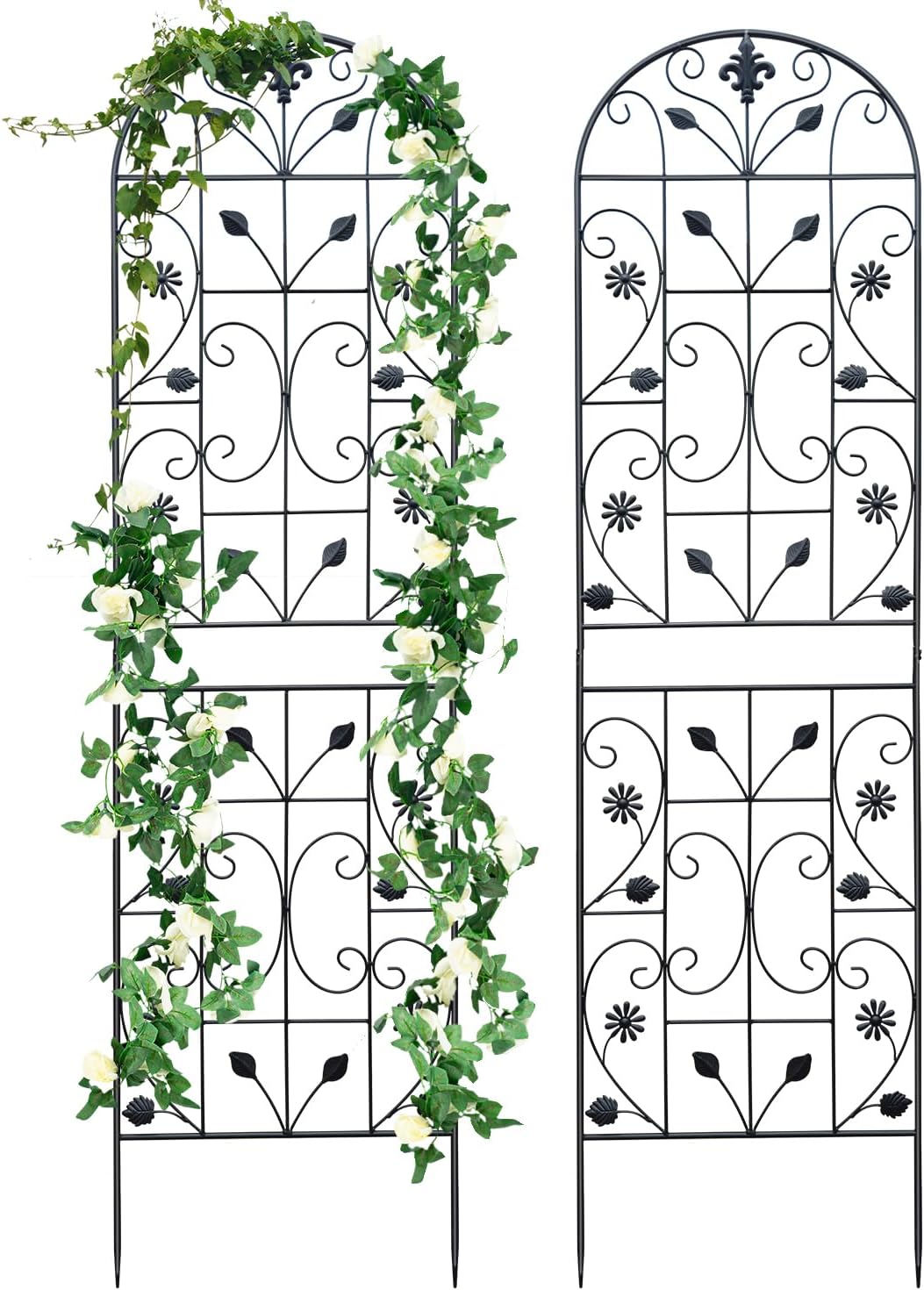 Trellis for Climbing Plants Outdoor, 70.8x19.6-inch Metal