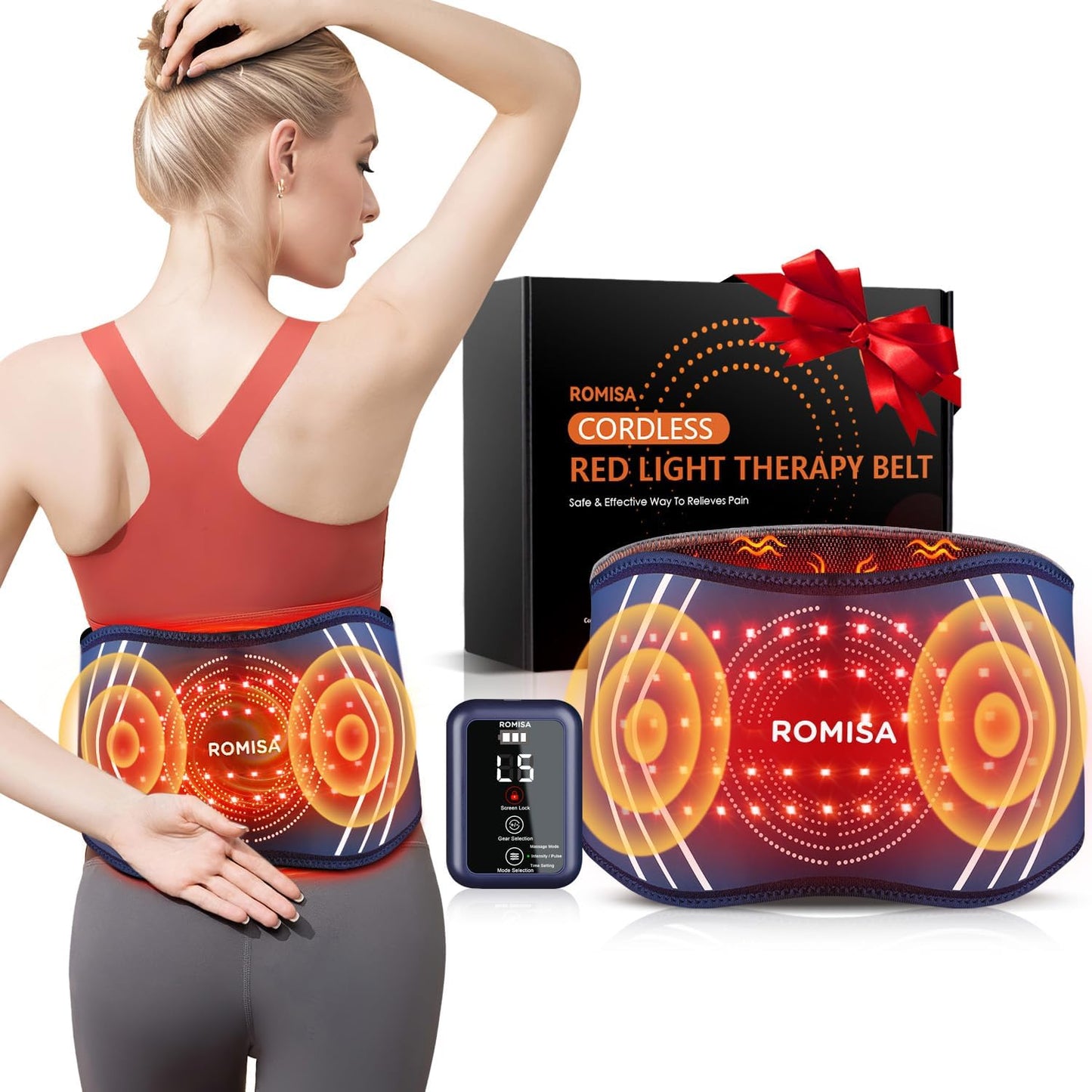 Red Light Therapy Belt for Pain Relief and Muscle Recovery
