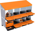 Chicken Nesting Box 8 Hole Roll Away Nesting Box - Easy Egg Collection