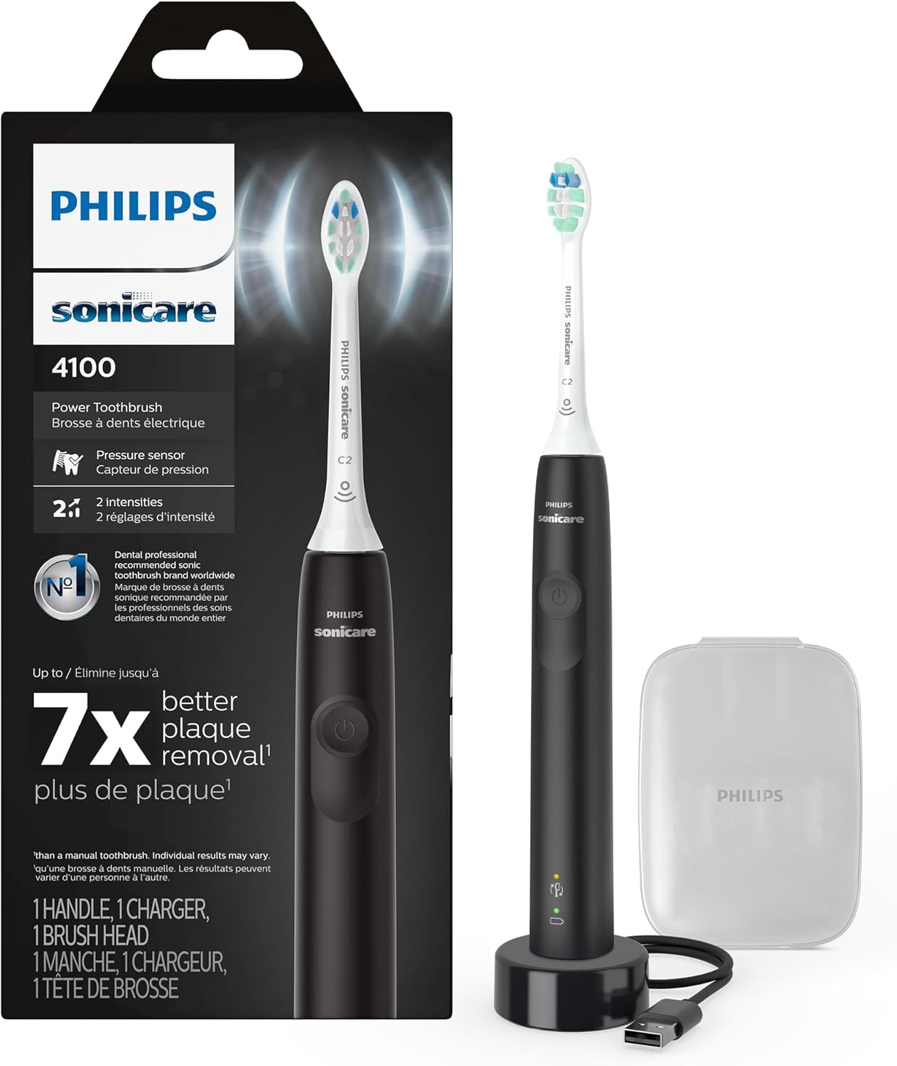 Philips Sonicare 4100 Electric Toothbrush for Advanced Plaque Removal