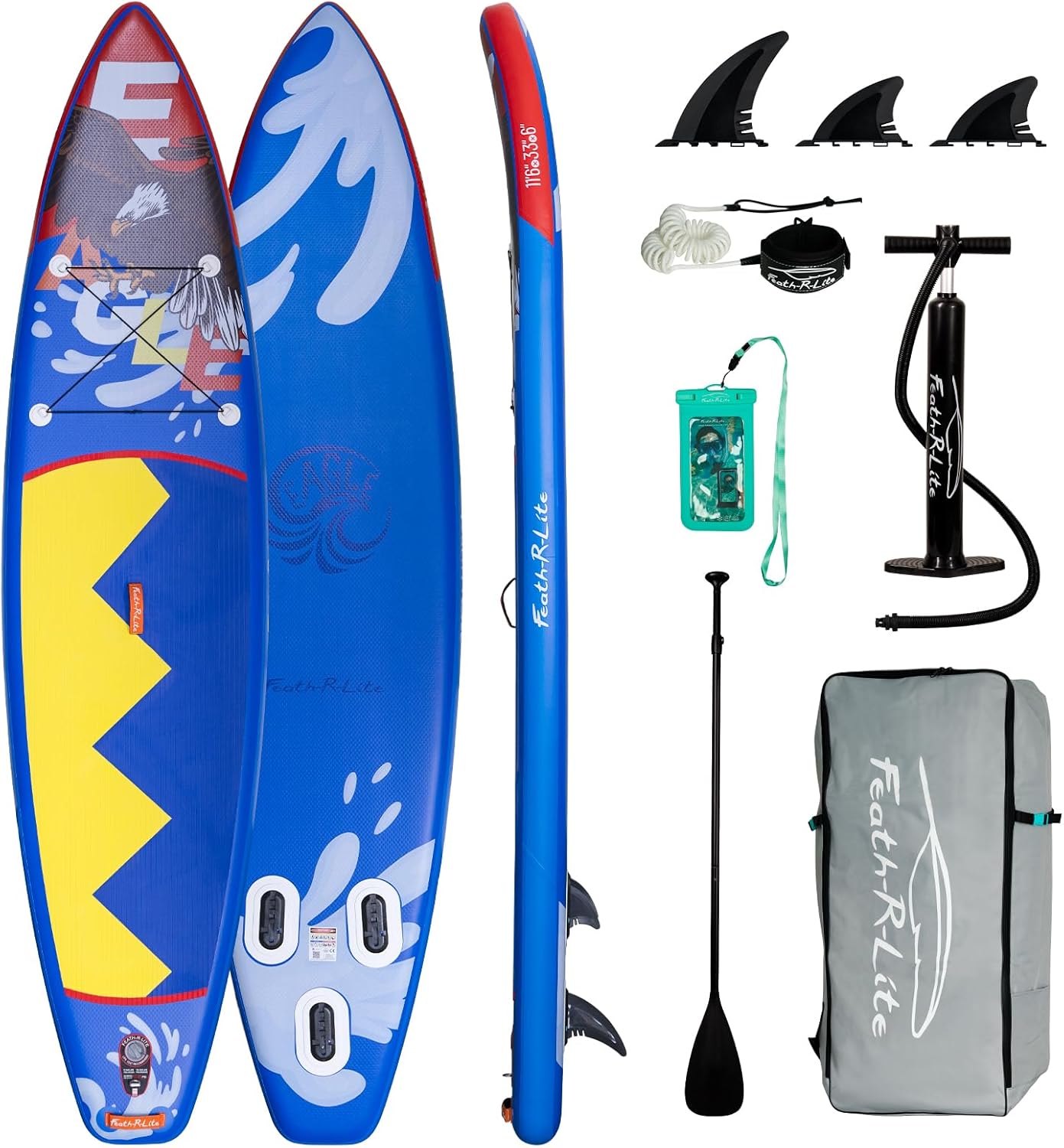FunWater 11ft Inflatable Stand Up Paddle Board for All Levels
