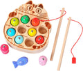 Montessori Magnetic Wooden Fishing Game for Toddlers - Fine Motor Play