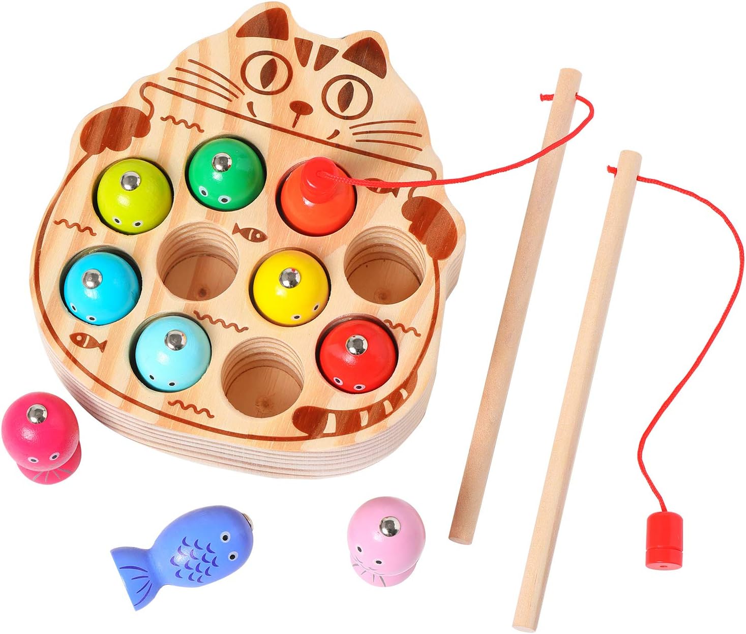 Montessori Magnetic Fishing Game - Develops Fine Motor Skills
