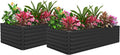 FOOWIN 8x4x2ft Galvanized Raised Garden Bed - Deep 478 Gallon Grow Box