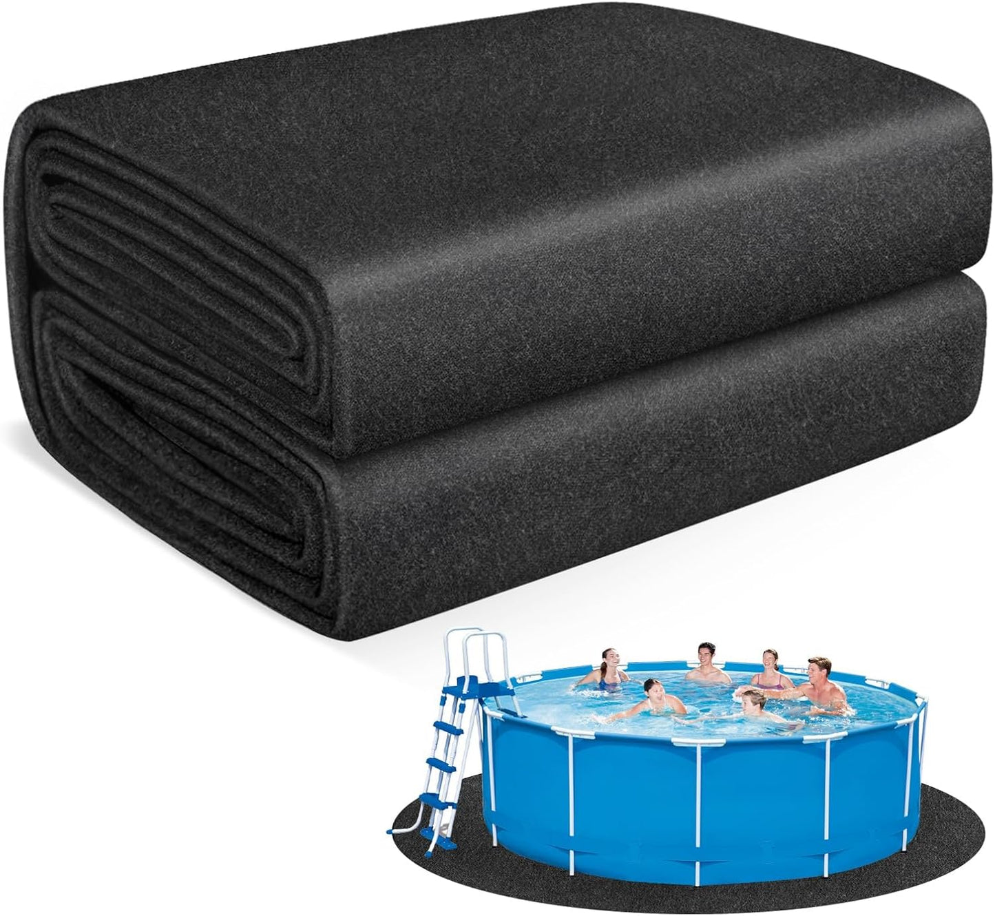 Thickened Pool Liner Pad for Above Ground Pools - 24 FT Round