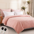 Heated Blanket Queen Size - Dual Controller Electric Blanket with 9