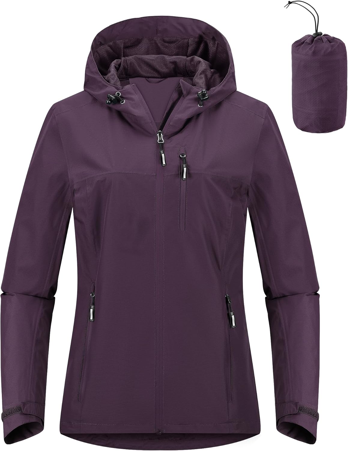 Packable Rain Jacket for Women - Lightweight Waterproof Cycling Gear