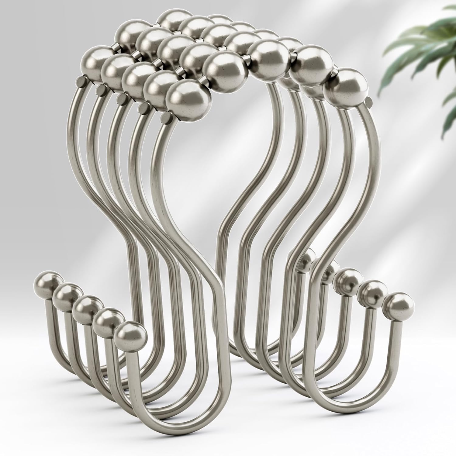 Rust-Proof Double Shower Hooks by AmazerBath