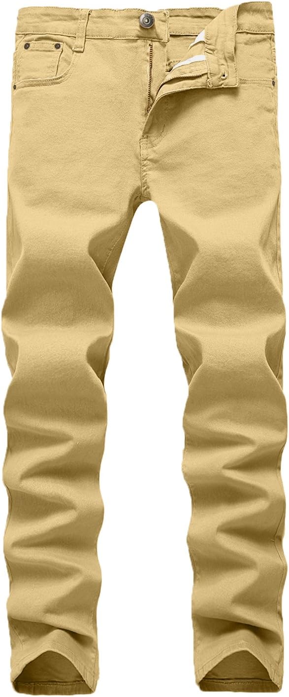 WULFUL Men's Slim Fit Skinny Stretch Comfy Jeans for Everyday Wear