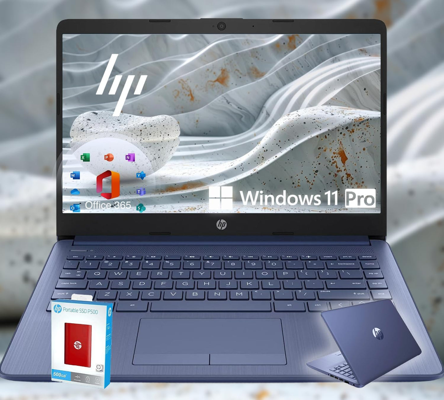 HP 14 Ultrabook with Intel Quad-Core CPU for Students