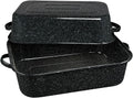 Granite Ware 21-In Covered Rectangular Roaster - Large Capacity