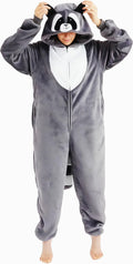 Unisex Animal Onesie Flannel Hooded Sleepwear - Cozy Costume