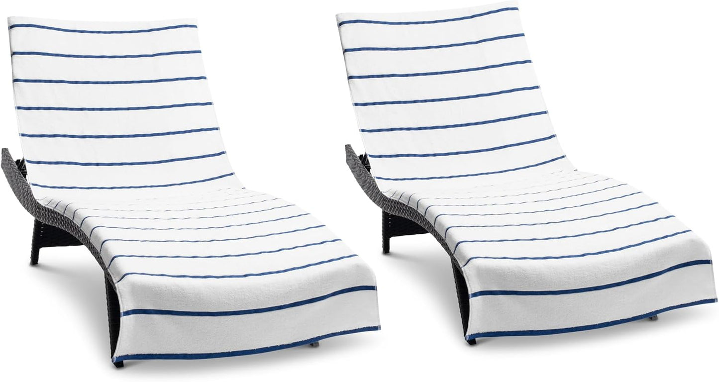 Arkwright Las Rayas Chaise Lounge Cover Set of 2 for Outdoor Use
