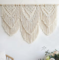 Macrame Wall Hanging Large Boho Tapestry - Oversized Ivory Decor