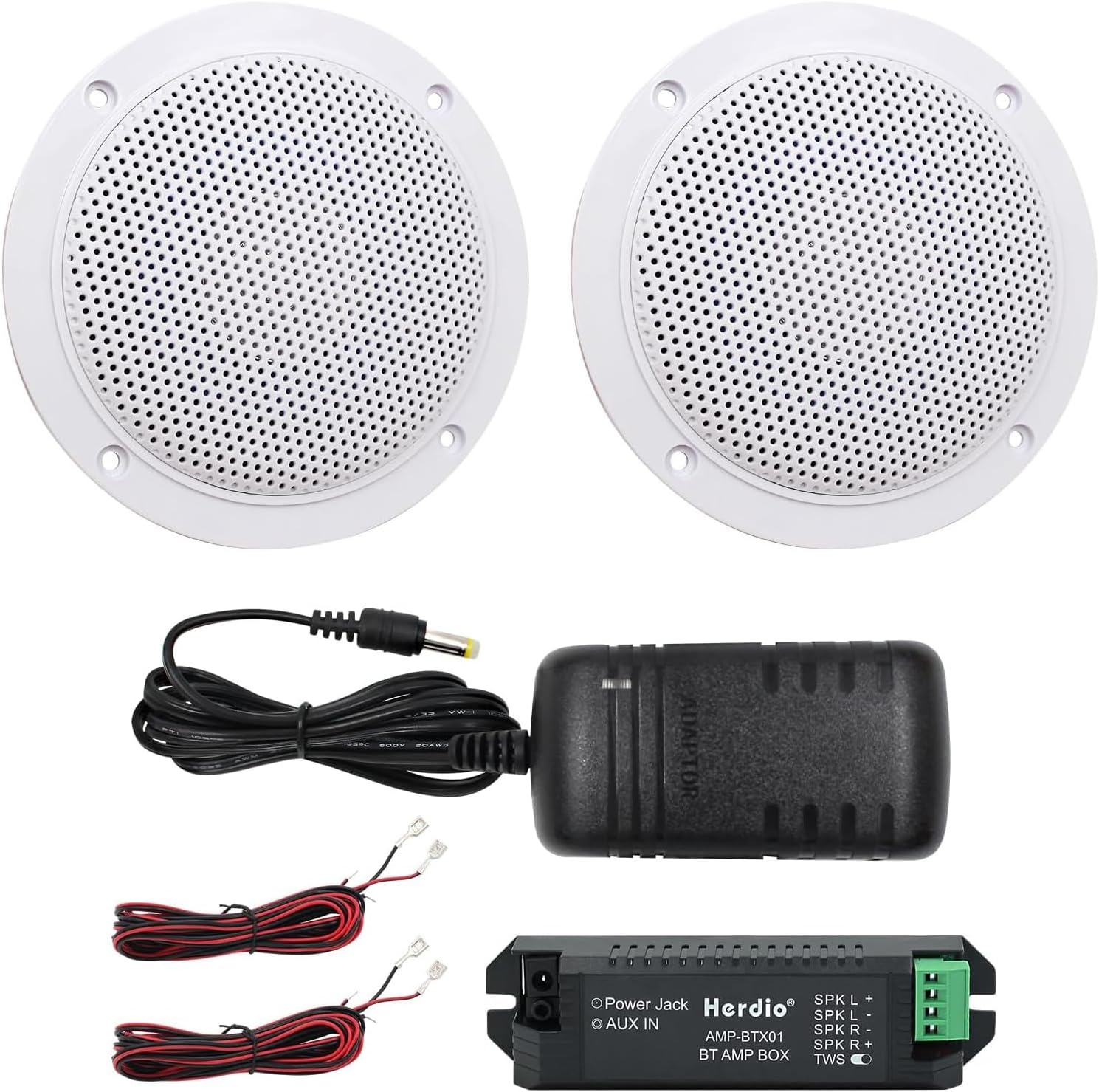 Herdio Waterproof Marine Bluetooth Ceiling Speakers for Home