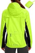 Women's Waterproof Cycling Jacket - Packable Hooded Windbreaker