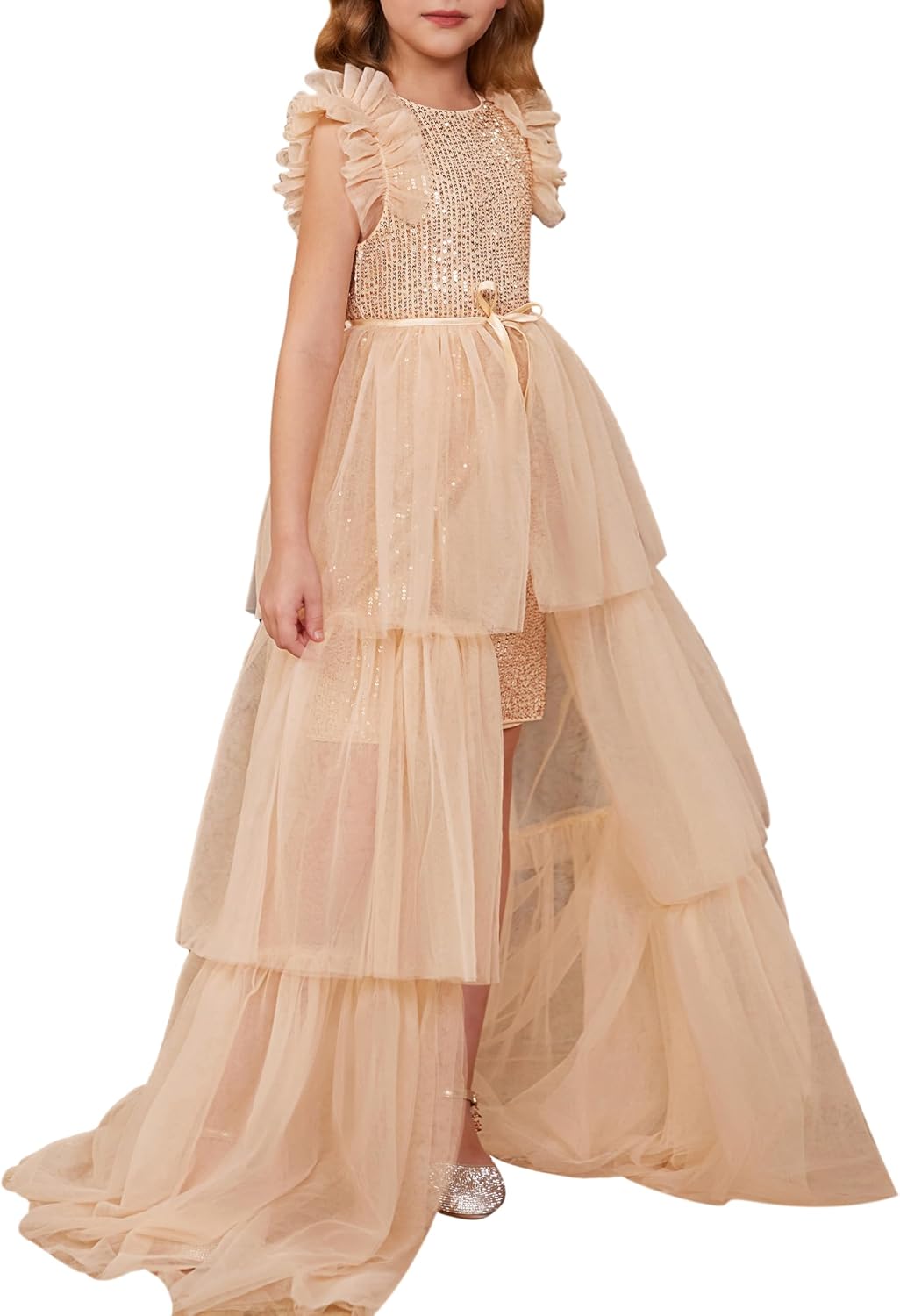 Girls Sequin Dress for Pageants and Parties - Sparkle Style