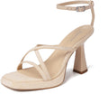 Reitoye Strappy Heels for Women Platform High Chunky Heels - Elegant