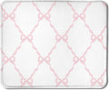 Coquette Pink Bow Mouse Pad - Girly Watercolor Desk Pad