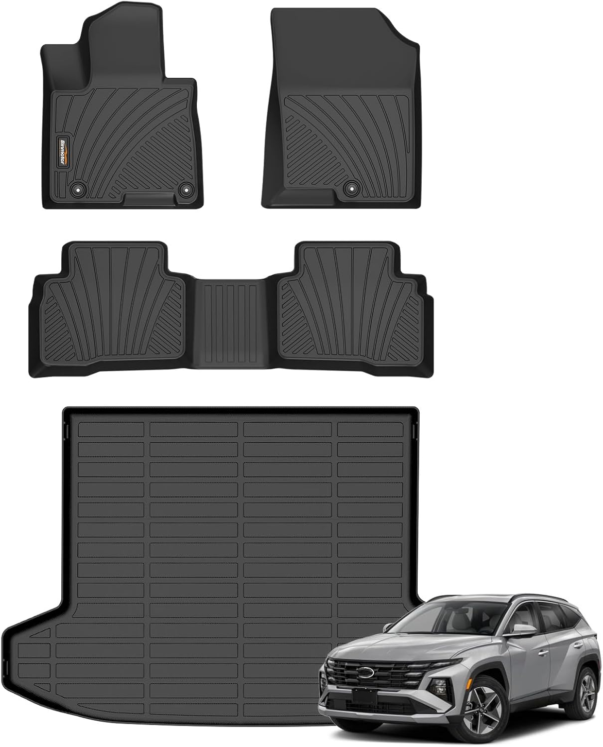 Custom Fit All Weather Floor Mats for Hyundai Tucson Hybrid 2022-2025
