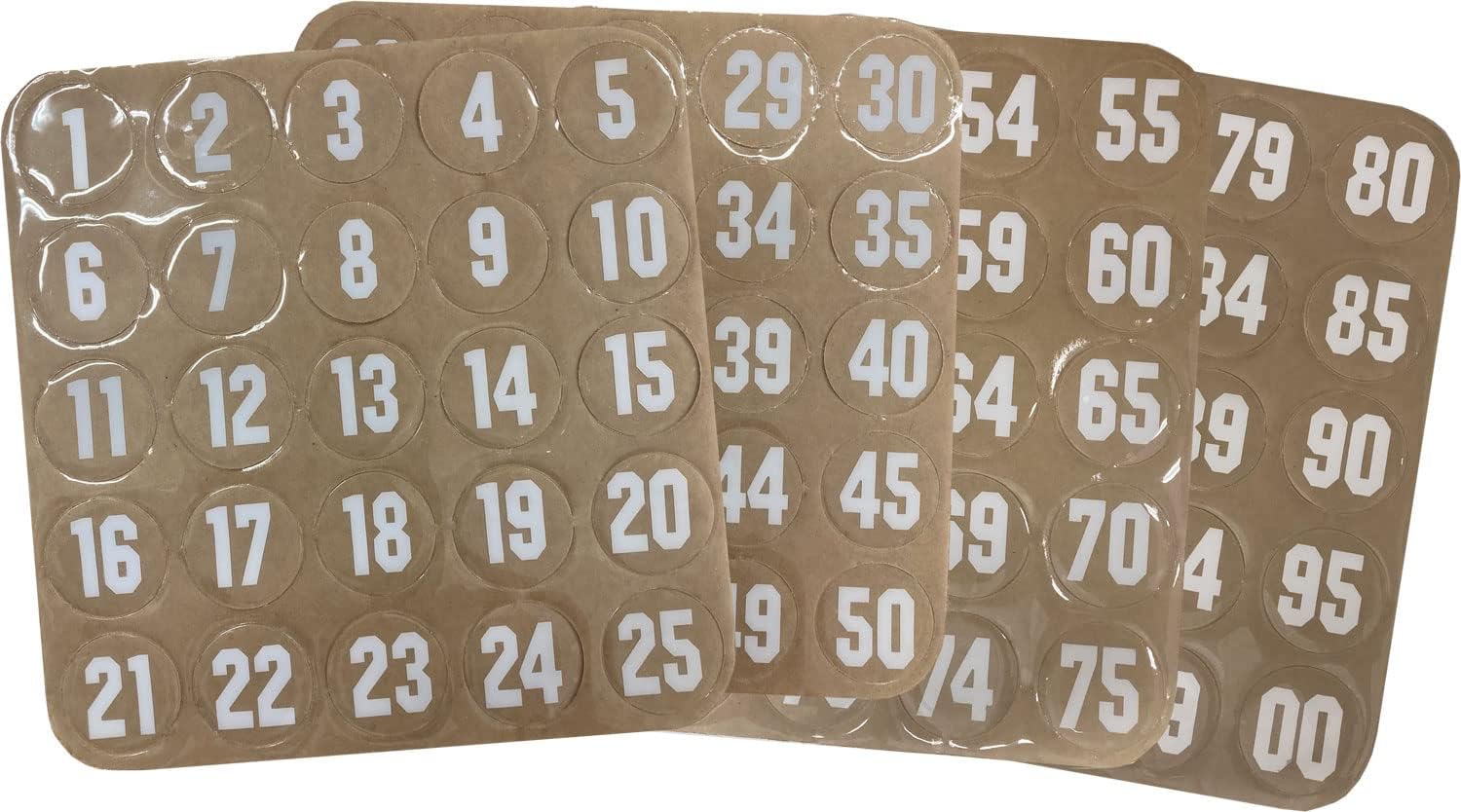 100 Pro-Tuff Helmet Number Decals