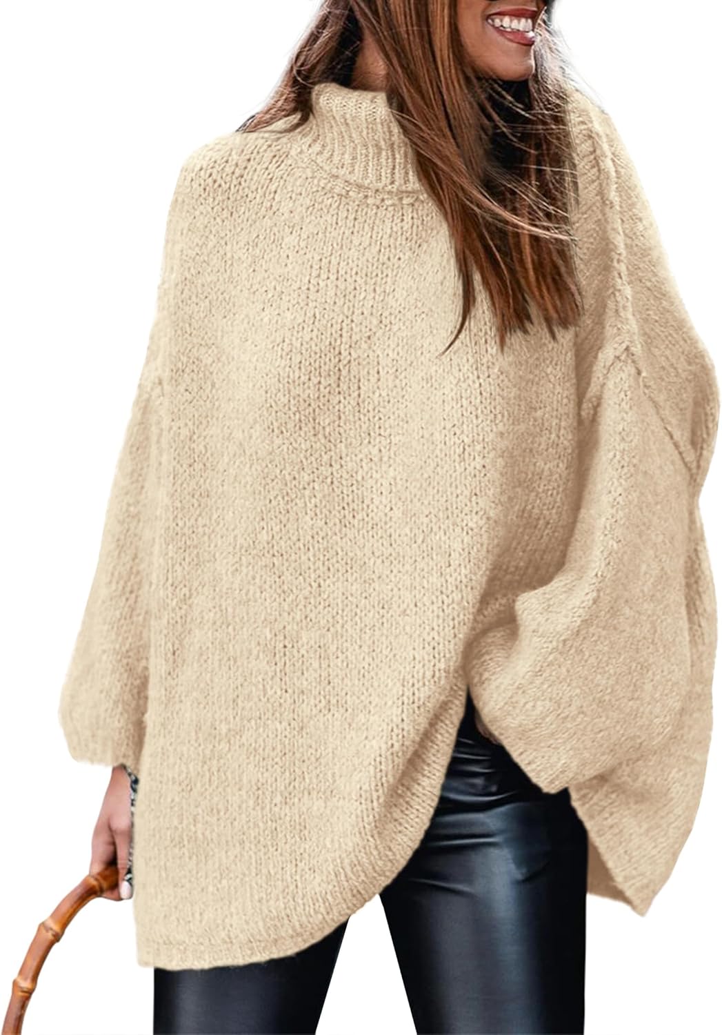 PRETTYGARDEN Women's Chunky Knit Turtleneck Sweater for Fall