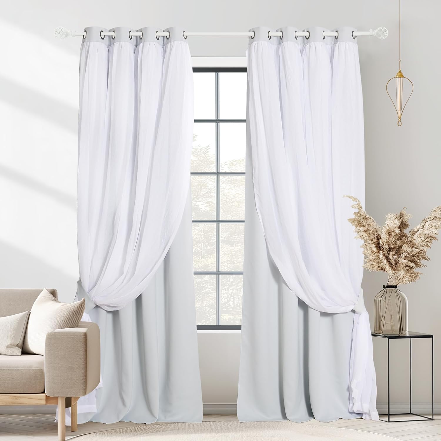 Light Filter Thermal Curtains - Set of 2