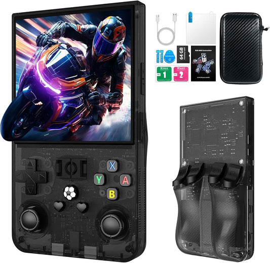 R36MAX Retro Handheld Game Console with 4.0 Inch Screen