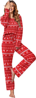 Ekouaer Women's Waffle Knit Pajama Sets - Cozy Lightweight
