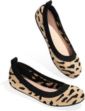 Women's Flat Ballet Shoes Knit Flats for Work and Wedding