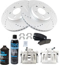 TRQ Front Brake Pad and Rotor Set for 2005-2010 Chrysler Dodge