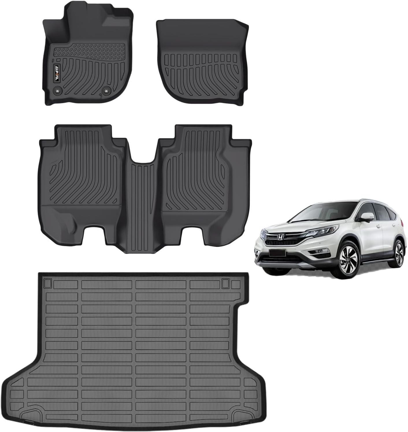 AIPOIL Floor Mats & Cargo Liner Set for Honda HR-V 2016-2022
