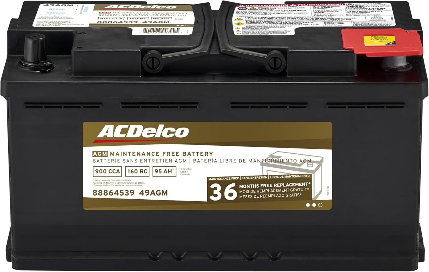 Reliable Power: ACDelco Gold AGM 36 Mo Warranty Battery