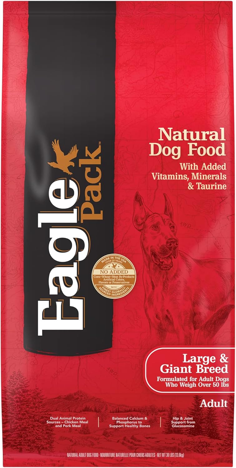 Eagle Pack Natural Dry Large Breed Dog Food for Optimal Health